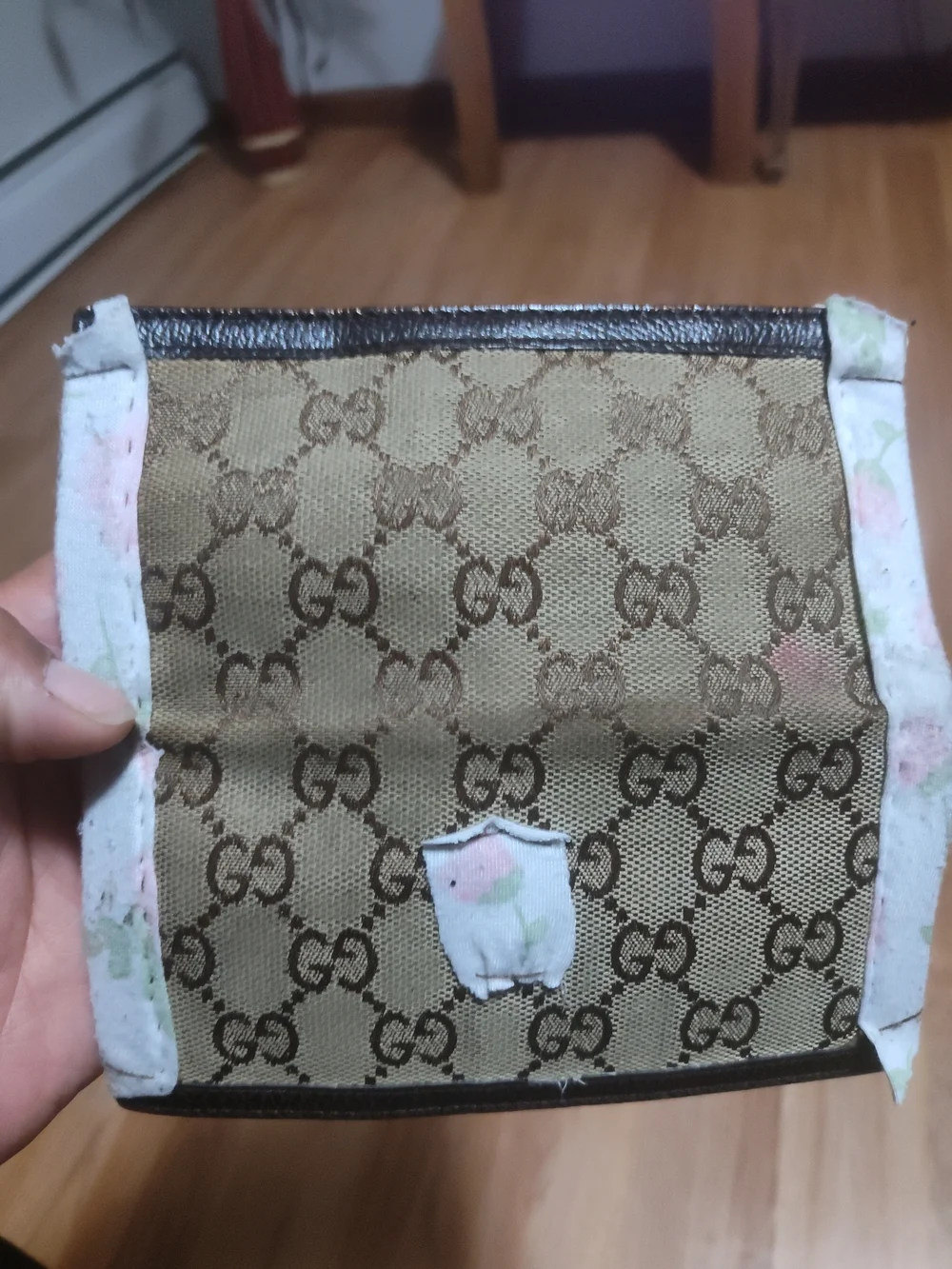 Beige Monogram Canvas Women's Wallet - Brown Pattern
